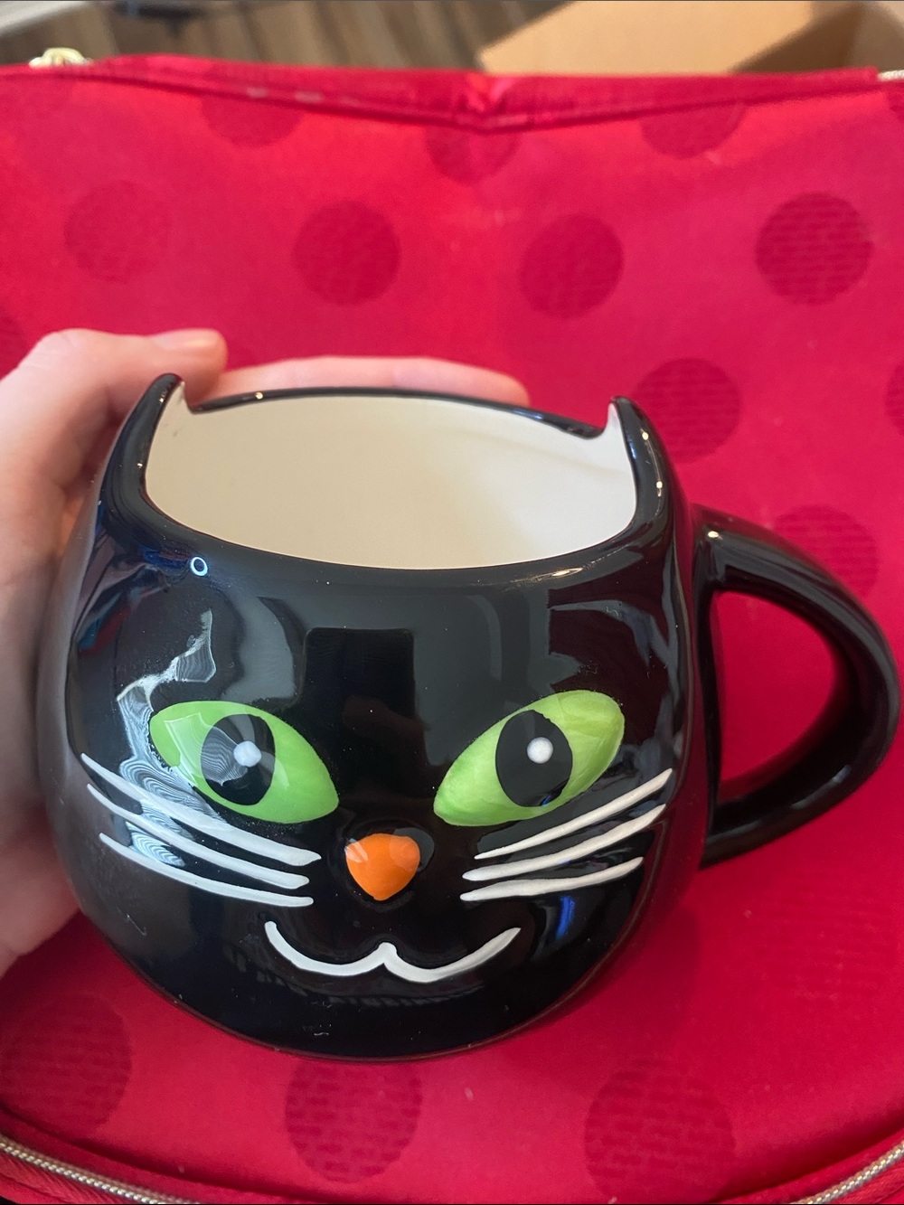 πBlack retro style cat mug! - Picture 1 of 4